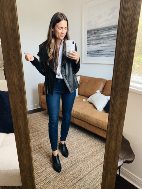 5 Ways to Style a Leather Jacket | Natalie Borton