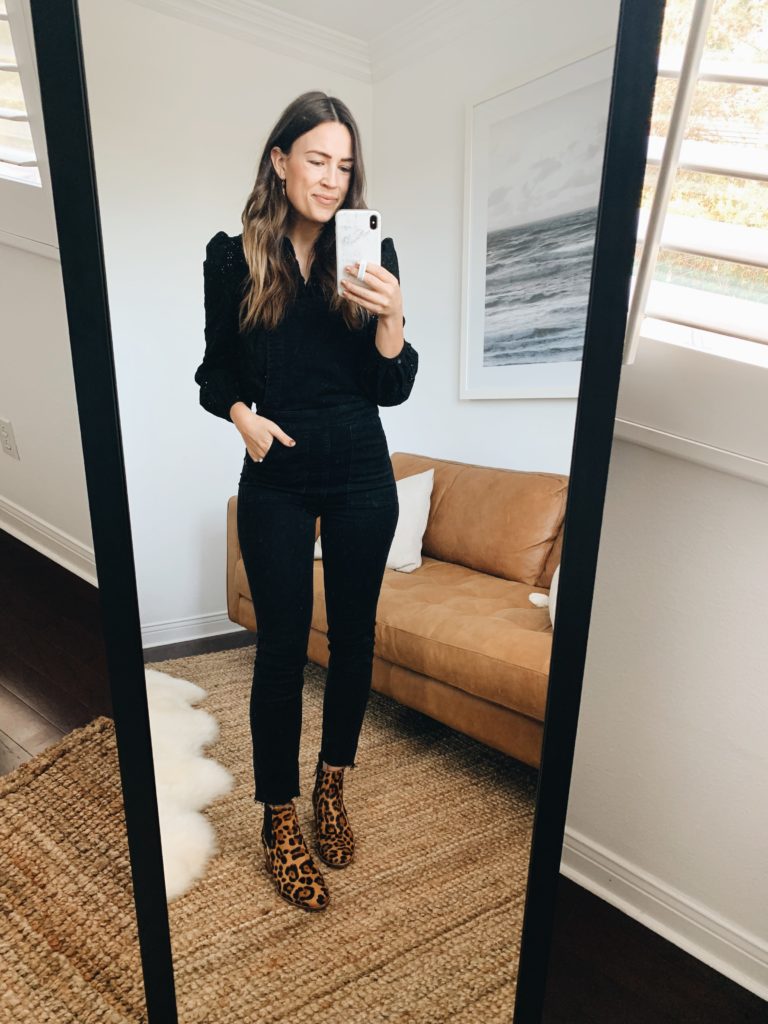 3 Ways to Wear a Black Eyelet Top | Natalie Borton