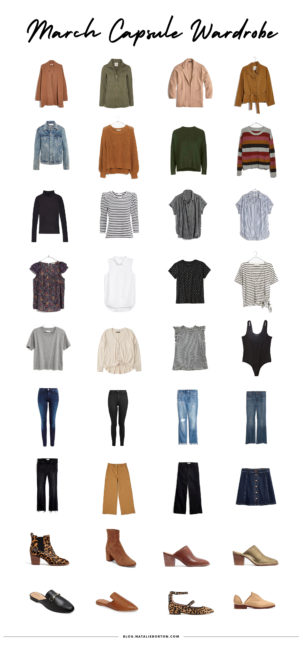 March Capsule Wardrobe | Natalie Borton