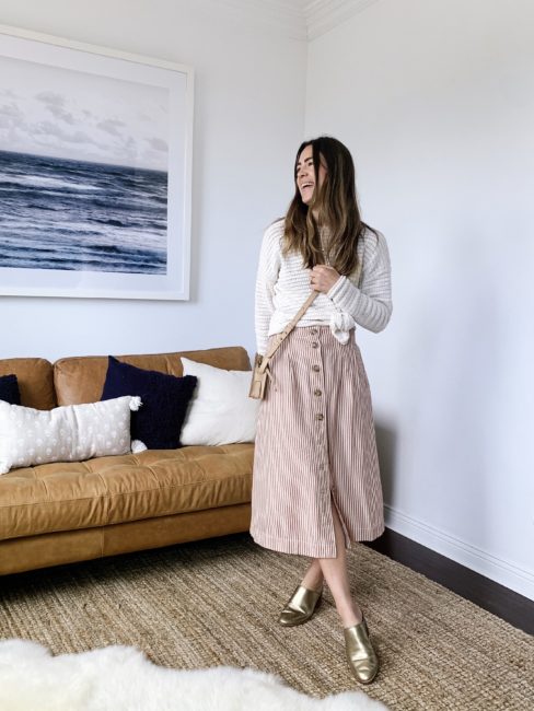 3 Ways to Style a Midi Skirt | Natalie Borton