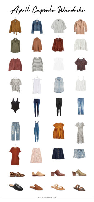 April Capsule Wardrobe | Natalie Borton