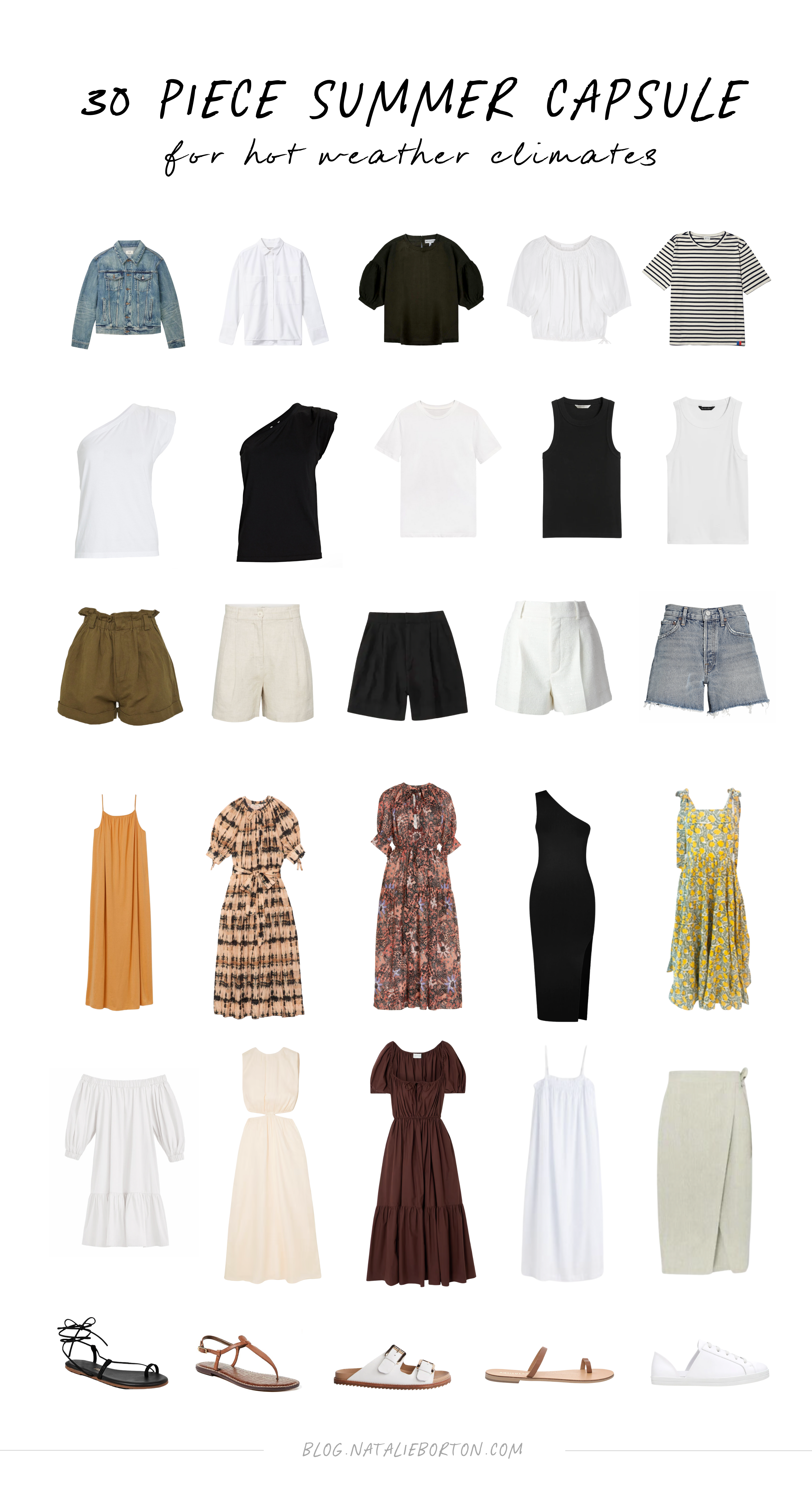 Summer Capsule Wardrobe  Elevated Everyday Outfits & Summer