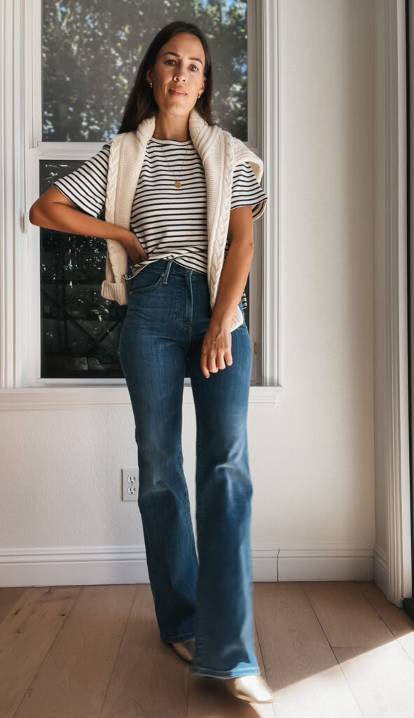 How to Style Flare Jeans this Fall | Natalie Borton