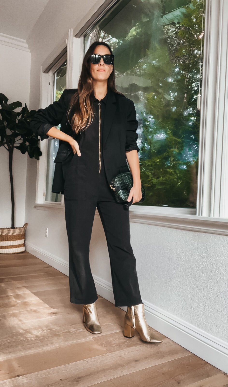 Taking a Summer Jumpsuit into Fall | Natalie Borton